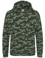 Kinder Camouflage Hoodie AWDis JH014J Green Camo